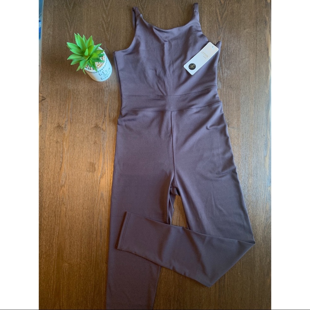 Otos Active brown/purpleish jumpsuit.